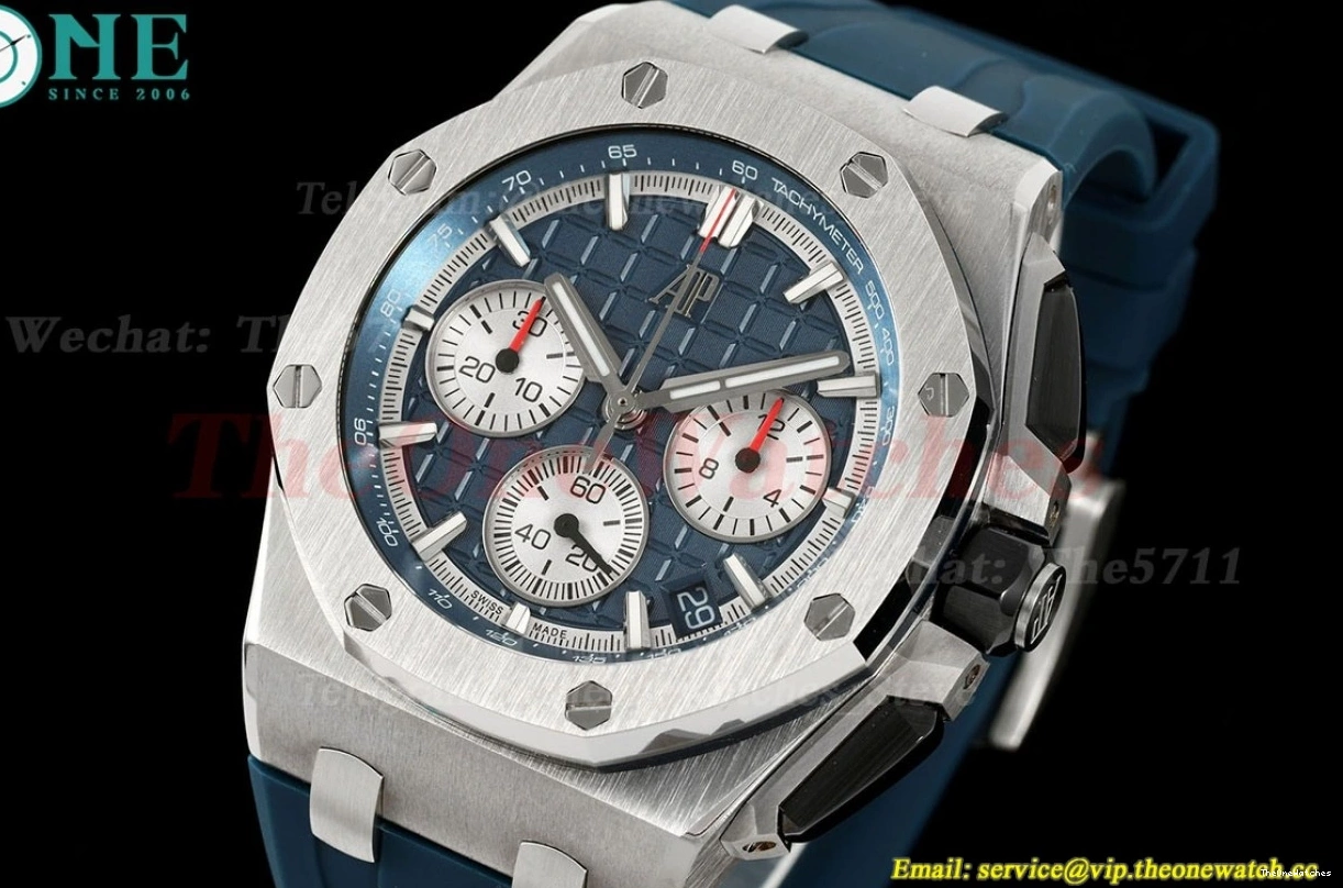 SS Oak Offshore 26420 Royal Wht APPF Blue A4401 RU 43mm 0331